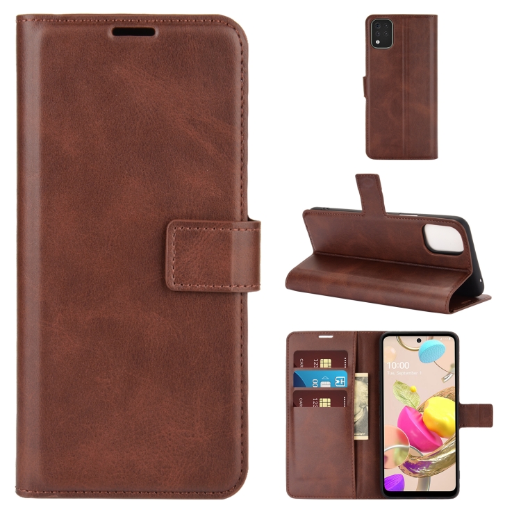 For LG K42 Retro Calf Pattern Buckle Horizontal Flip Leather Case with Holder & Card Slots & Wallet(Dark Brown)
For LG K42 Retro Calf Pattern Buckle Horizontal Flip Leather Case with Holder & Card Slots & Wallet(Dark Brown)