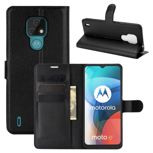 For Motorola Moto E7 Litchi Texture Horizontal Flip Protective Case with Holder & Card Slots & Wallet(Black)
For Motorola Moto E7 Litchi Texture Horizontal Flip Protective Case with Holder & Card Slots & Wallet(Black)
