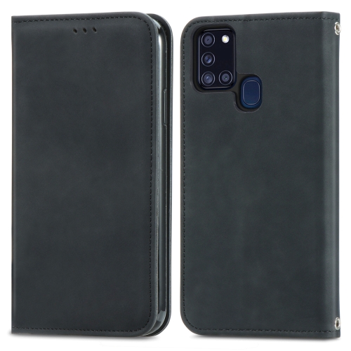 For Samsung Galaxy A21s (EU) Retro Skin Feel Business Magnetic Horizontal Flip Leather Case with Holder & Card Slots & Wallet & Photo Frame(Black)
For Samsung Galaxy A21s (EU) Retro Skin Feel Business Magnetic Horizontal Flip Leather Case with Holder & Card Slots & Wallet & Photo Frame(Black)