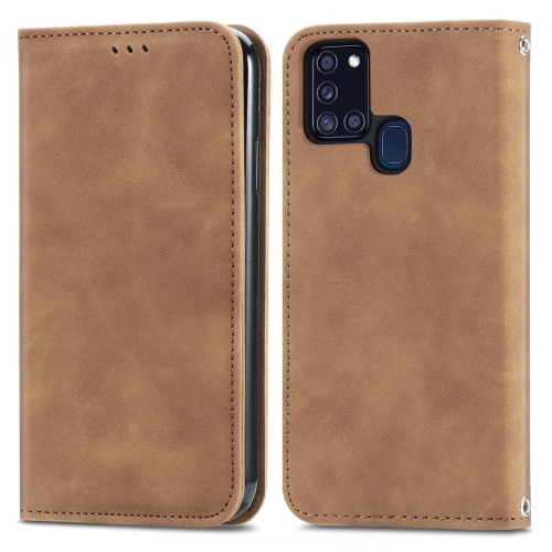 For Samsung Galaxy A21s (EU) Retro Skin Feel Business Magnetic Horizontal Flip Leather Case with Holder & Card Slots & Wallet & Photo Frame(Brown)
For Samsung Galaxy A21s (EU) Retro Skin Feel Business Magnetic Horizontal Flip Leather Case with Holder & Card Slots & Wallet & Photo Frame(Brown)