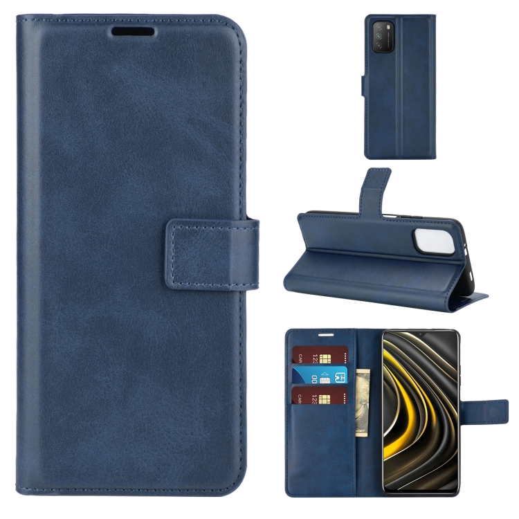 Retro Calf Pattern Buckle Horizontal Flip Leather Case with Holder & Card Slots & Wallet For Xiaomi POCO M3(Blue)
Retro Calf Pattern Buckle Horizontal Flip Leather Case with Holder & Card Slots & Wallet For Xiaomi POCO M3(Blue)