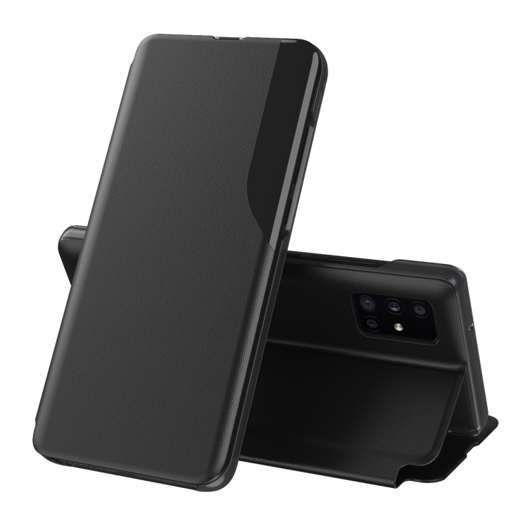 For Samsung Galaxy A52 5G / 4G Side Display Magnetic Shockproof Horizontal Flip Leather Case with Holder(Black)
For Samsung Galaxy A52 5G / 4G Side Display Magnetic Shockproof Horizontal Flip Leather Case with Holder(Black)