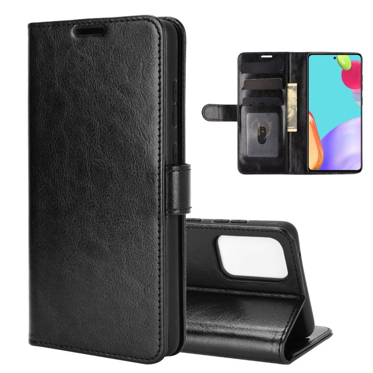 For Samsung Galaxy A52 5G / 4G R64 Texture Single Horizontal Flip Protective Case with Holder & Card Slots & Wallet& Photo Frame(Black) 
For Samsung Galaxy A52 5G / 4G R64 Texture Single Horizontal Flip Protective Case with Holder & Card Slots & Wallet& Photo Frame(Black)