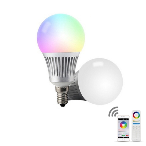 

FUT013 5W E14 RGB + CCT LED Bulb AC100~240v 2.4g WiFi Remote Control Dimmable Led Lights