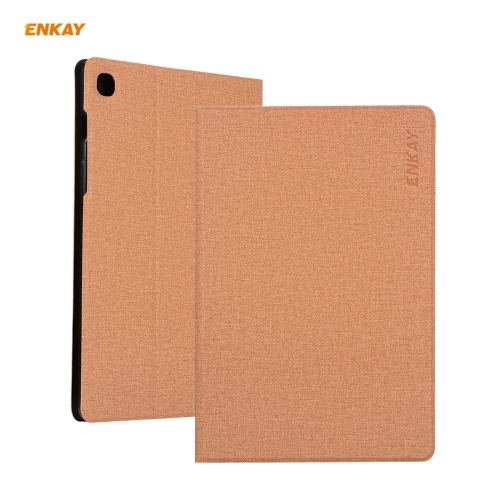 For Samsung Galaxy Tab A7 10.4 2020 T500 / T505 ENKAY Coarse Cloth Pattern PU Leather + TPU Smart Case with Holder & Sleep / Wake-up Function(Light Brown)
For Samsung Galaxy Tab A7 10.4 2020 T500 / T505 ENKAY Coarse Cloth Pattern PU Leather + TPU Smart Case with Holder & Sleep / Wake-up Function(Light Brown)