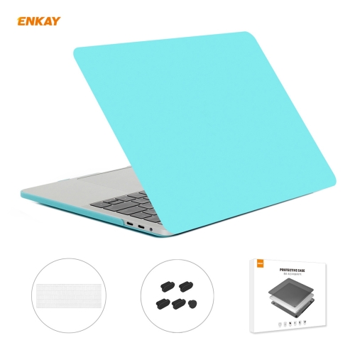 ENKAY 3 in 1 Matte Laptop Protective Case + US Version TPU Keyboard Film + Anti-dust Plugs Set for MacBook Pro 13.3 inch A1708 (without Touch Bar)(Cyan)
ENKAY 3 in 1 Matte Laptop Protective Case + US Version TPU Keyboard Film + Anti-dust Plugs Set for MacBook Pro 13.3 inch A1708 (without Touch Bar)(Cyan)