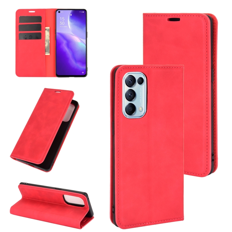For OPPO Reno 5 5G Retro-skin Business Magnetic Suction Leather Case with Holder & Card Slots & Wallet(Red)
For OPPO Reno 5 5G Retro-skin Business Magnetic Suction Leather Case with Holder & Card Slots & Wallet(Red)