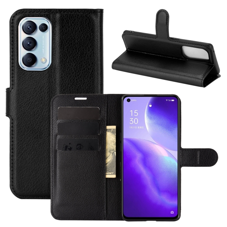 For OPPO Reno5 5G Litchi Texture Horizontal Flip Protective Case with Holder & Card Slots & Wallet(Black)
For OPPO Reno5 5G Litchi Texture Horizontal Flip Protective Case with Holder & Card Slots & Wallet(Black)
