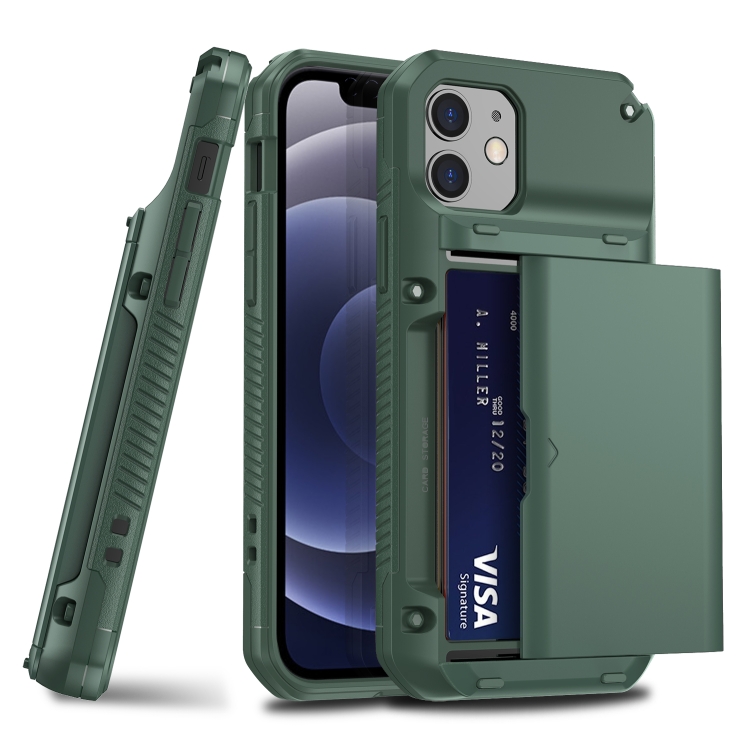 For iPhone 12 mini Shockproof Heavy Duty Armor Protective Case with Slide Multi-Card Slot(Army Green)
For iPhone 12 mini Shockproof Heavy Duty Armor Protective Case with Slide Multi-Card Slot(Army Green)