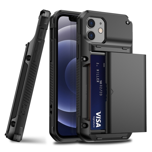 For iPhone 12 Pro Max Shockproof Heavy Duty Armor Protective Case with Slide Multi-Card Slot(Black)
For iPhone 12 Pro Max Shockproof Heavy Duty Armor Protective Case with Slide Multi-Card Slot(Black)
