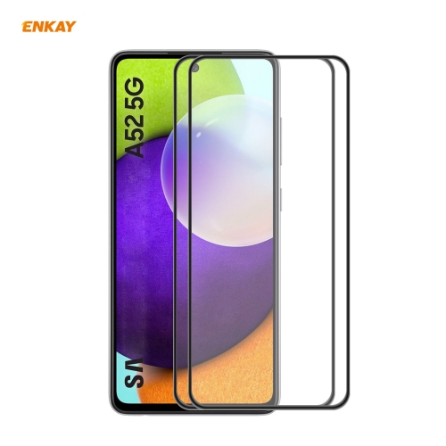 For Samsung Galaxy A52 4G / 5G 2 PCS ENKAY Hat-Prince Anti-drop Full Glue Tempered Glass Full Screen Film Anti-fall Protector
For Samsung Galaxy A52 4G / 5G 2 PCS ENKAY Hat-Prince Anti-drop Full Glue Tempered Glass Full Screen Film Anti-fall Protector
