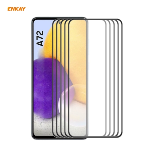 For Samsung Galaxy A72 4G / 5G 5 PCS ENKAY Hat-Prince Anti-drop Full Glue Tempered Glass Full Screen Film Anti-fall Protector
For Samsung Galaxy A72 4G / 5G 5 PCS ENKAY Hat-Prince Anti-drop Full Glue Tempered Glass Full Screen Film Anti-fall Protector