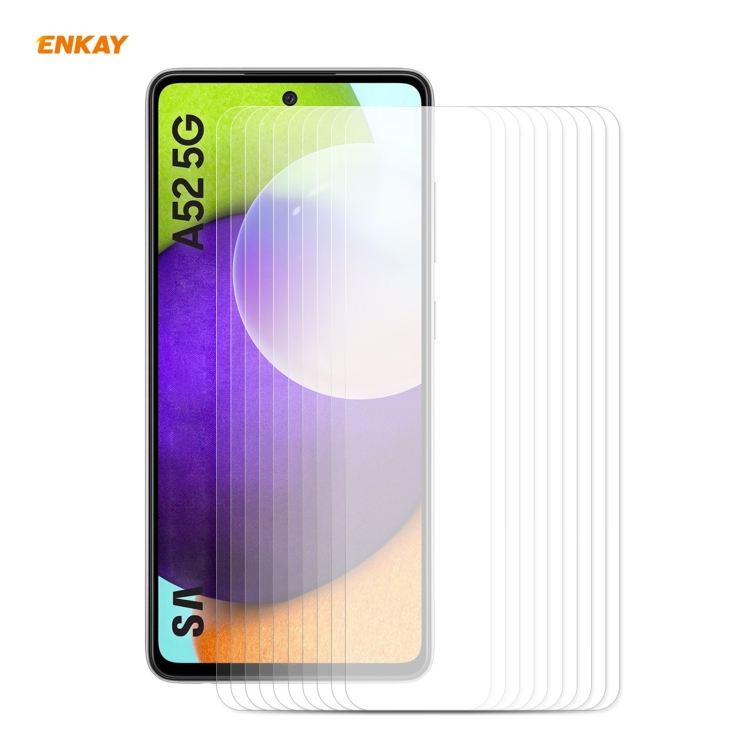For Samsung Galaxy A52 5G / 4G 10 PCS ENKAY Hat-Prince 0.26mm 9H 2.5D Curved Edge Tempered Glass Film
For Samsung Galaxy A52 5G / 4G 10 PCS ENKAY Hat-Prince 0.26mm 9H 2.5D Curved Edge Tempered Glass Film