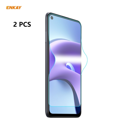 

For Xiaomi Redmi Note 9T 2 PCS ENKAY Hat-Prince 0.1mm 3D Full Screen Protector Explosion-proof Hydrogel Film