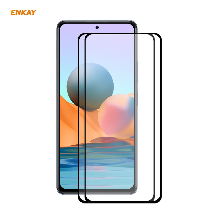 For Redmi Note 10 Pro / Note 10 Pro Max 2 PCS ENKAY Hat-Prince Full Glue 0.26mm 9H 2.5D Tempered Glass Full Coverage Film
For Redmi Note 10 Pro / Note 10 Pro Max 2 PCS ENKAY Hat-Prince Full Glue 0.26mm 9H 2.5D Tempered Glass Full Coverage Film