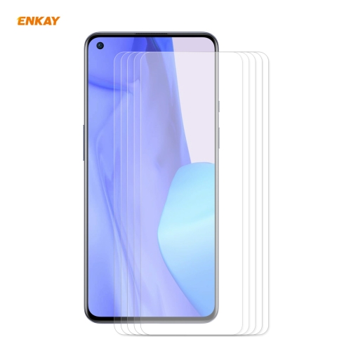 

For OnePlus 9 / 9R 5 PCS ENKAY Hat-Prince 0.26mm 9H 2.5D Curved Edge Tempered Glass Film