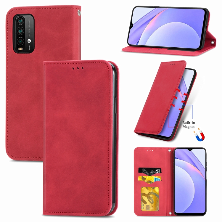 For Xiaomi Redmi Note 9 4G Retro Skin Feel Business Magnetic Horizontal Flip Leather Case with Holder & Card Slots & Wallet & Photo Frame(Red)
For Xiaomi Redmi Note 9 4G Retro Skin Feel Business Magnetic Horizontal Flip Leather Case with Holder & Card Slots & Wallet & Photo Frame(Red)