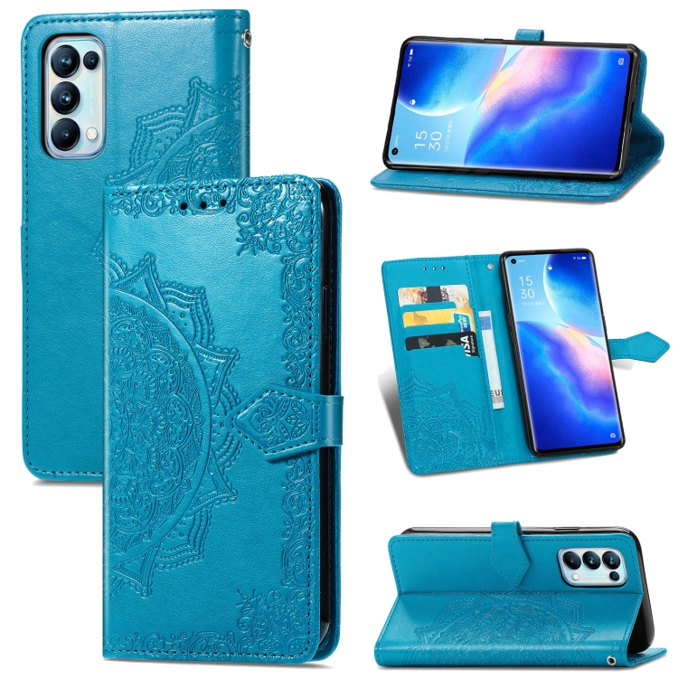 For OPPO Reno5 Pro Mandala Flower Embossed Horizontal Flip Leather Case with Bracket / Card Slot / Wallet / Lanyard(Blue)
For OPPO Reno5 Pro Mandala Flower Embossed Horizontal Flip Leather Case with Bracket / Card Slot / Wallet / Lanyard(Blue)