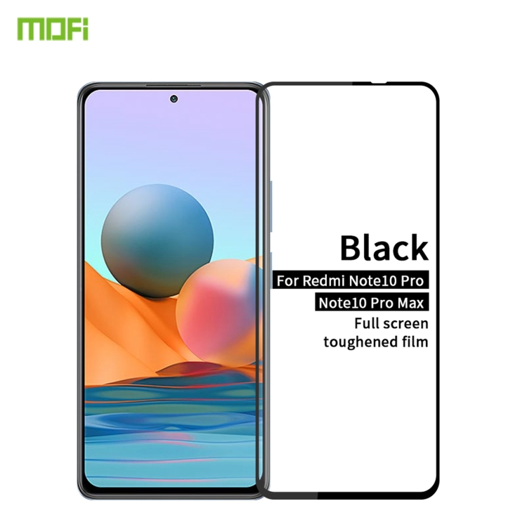 For Redmi Note 10 Pro / Note 10 Pro Max MOFI 9H 2.5D Full Screen Tempered Glass Film(Black)
For Redmi Note 10 Pro / Note 10 Pro Max MOFI 9H 2.5D Full Screen Tempered Glass Film(Black)