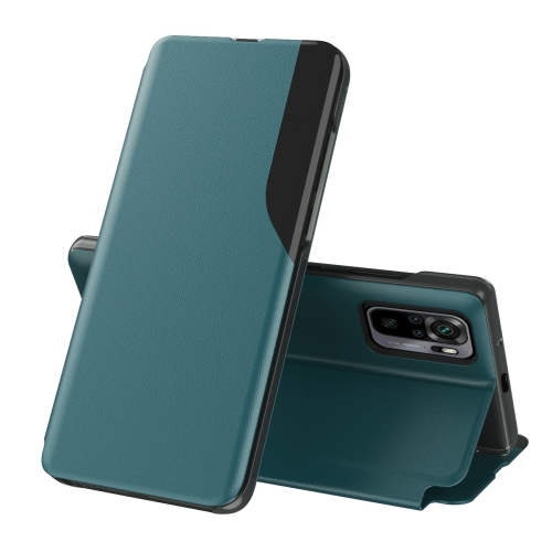 For Xiaomi Redmi Note 10 Pro Side Display Magnetic Shockproof Horizontal Flip Leather Case with Holder(Green)
For Xiaomi Redmi Note 10 Pro Side Display Magnetic Shockproof Horizontal Flip Leather Case with Holder(Green)