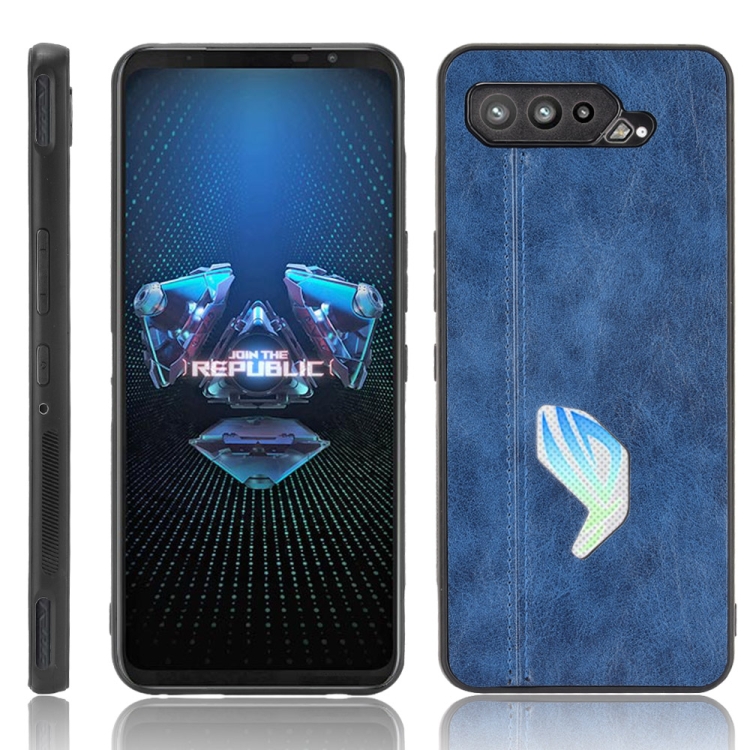 For Asus ROG Phone 5 Shockproof Sewing Cow Pattern Skin PC + PU + TPU Case(Blue)
For Asus ROG Phone 5 Shockproof Sewing Cow Pattern Skin PC + PU + TPU Case(Blue)