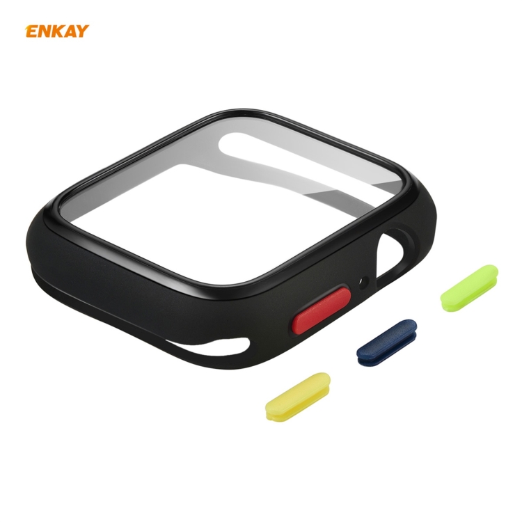 ENKAY Hat-prince Full Coverage TPU Case + Tempered Glass Protector for Apple Watch Series 6 / 5 / 4 / SE 44mm(Black)
ENKAY Hat-prince Full Coverage TPU Case + Tempered Glass Protector for Apple Watch Series 6 / 5 / 4 / SE 44mm(Black)