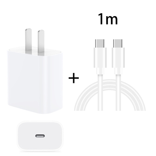PD 20W Single USB-C / Type-C Port Travel Charger + 3A PD3.0 USB-C / Type-C to Type-C Fast Charge Data Cable Set, US Plug(1m)
PD 20W Single USB-C / Type-C Port Travel Charger + 3A PD3.0 USB-C / Type-C to Type-C Fast Charge Data Cable Set, US Plug(1m)
