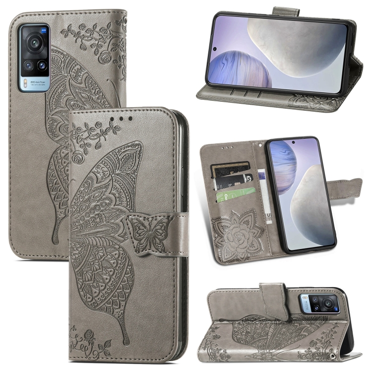 For vivo X60 Butterfly Love Flowers Embossed Horizontal Flip Leather Case with Holder & Card Slots & Wallet & Lanyard(Gray)
For vivo X60 Butterfly Love Flowers Embossed Horizontal Flip Leather Case with Holder & Card Slots & Wallet & Lanyard(Gray)