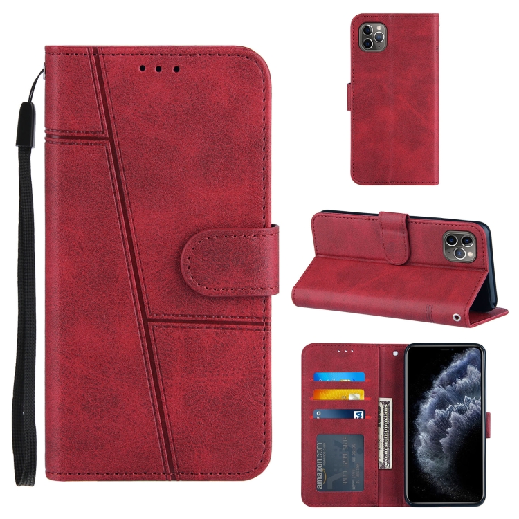 Stitching Calf Texture Buckle Horizontal Flip Leather Case with Holder & Card Slots & Wallet & Lanyard For iPhone 11 Pro Max(Red)
Stitching Calf Texture Buckle Horizontal Flip Leather Case with Holder & Card Slots & Wallet & Lanyard For iPhone 11 Pro Max(Red)