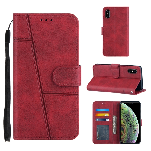 Stitching Calf Texture Buckle Horizontal Flip Leather Case with Holder & Card Slots & Wallet & Lanyard For iPhone XS / X(Red)
Stitching Calf Texture Buckle Horizontal Flip Leather Case with Holder & Card Slots & Wallet & Lanyard For iPhone XS / X(Red)