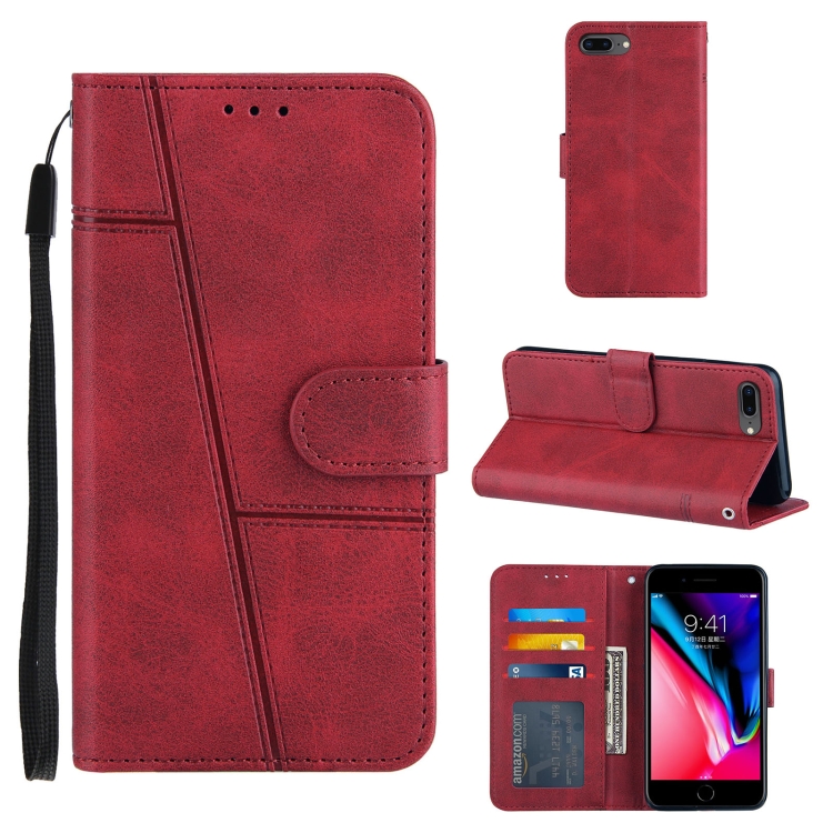 Stitching Calf Texture Buckle Horizontal Flip Leather Case with Holder & Card Slots & Wallet & Lanyard For iPhone 6 Plus / 7 Plus / 8 Plus(Red)
Stitching Calf Texture Buckle Horizontal Flip Leather Case with Holder & Card Slots & Wallet & Lanyard For iPhone 6 Plus / 7 Plus / 8 Plus(Red)