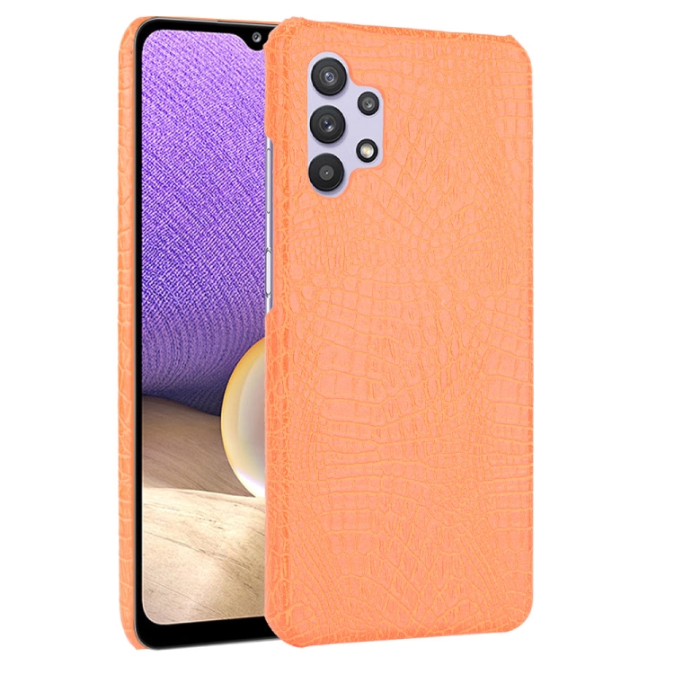 For Samsung Galaxy A32 4G European version Shockproof Crocodile Texture PC + PU Case(Orange)
For Samsung Galaxy A32 4G European version Shockproof Crocodile Texture PC + PU Case(Orange)