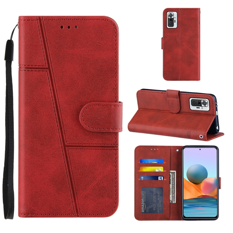 For Xiaomi Redmi Note 10 Pro /Note 10 Pro Max Stitching Calf Texture Buckle Horizontal Flip Leather Case with Holder & Card Slots & Wallet & Lanyard(Red)
For Xiaomi Redmi Note 10 Pro /Note 10 Pro Max Stitching Calf Texture Buckle Horizontal Flip Leather Case with Holder & Card Slots & Wallet & Lanyard(Red)