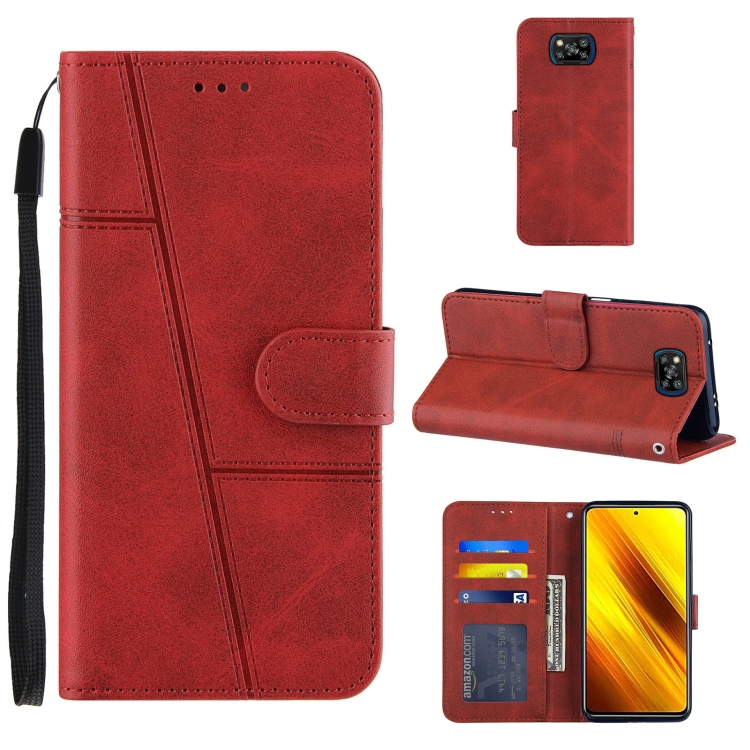 For Xiaomi Poco X3 NFC Stitching Calf Texture Buckle Horizontal Flip Leather Case with Holder & Card Slots & Wallet & Lanyard(Red)
For Xiaomi Poco X3 NFC Stitching Calf Texture Buckle Horizontal Flip Leather Case with Holder & Card Slots & Wallet & Lanyard(Red)