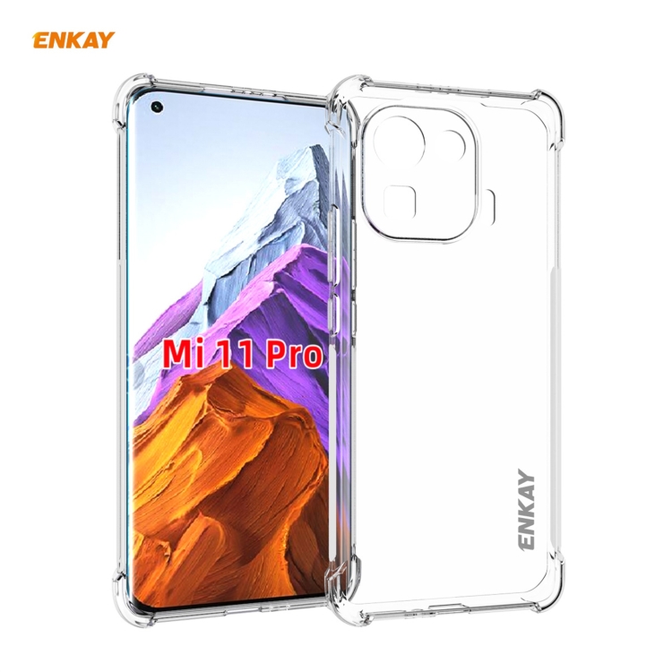 For Xiaomi Mi 11 Pro ENKAY Hat-Prince Clear TPU Shockproof Case Soft Anti-slip Cover 
For Xiaomi Mi 11 Pro ENKAY Hat-Prince Clear TPU Shockproof Case Soft Anti-slip Cover