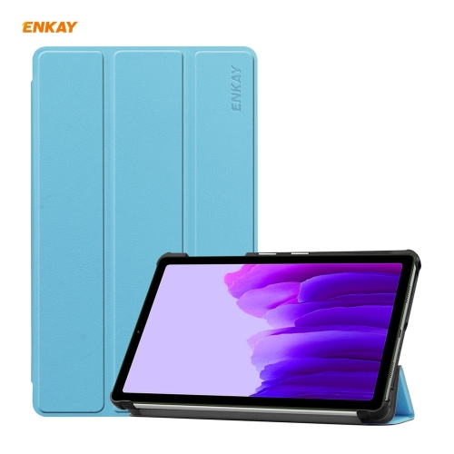 ENKAY PU Leather + Plastic Case with Three-folding Holder for Samsung Galaxy Tab A7 Lite T220 / T225(Light Blue)
ENKAY PU Leather + Plastic Case with Three-folding Holder for Samsung Galaxy Tab A7 Lite T220 / T225(Light Blue)