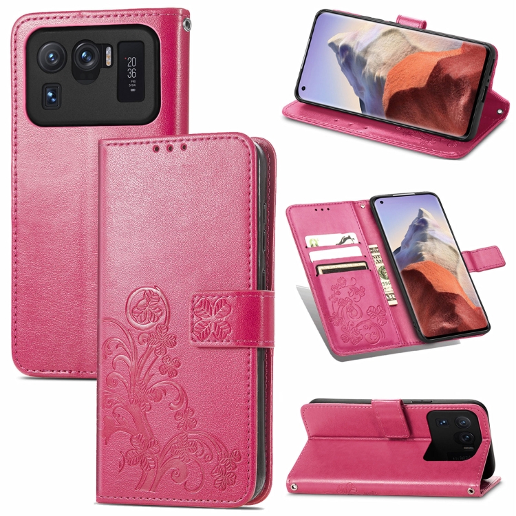 For Xiaomi Mi 11 Ultra Four-leaf Clasp Embossed Buckle Mobile Phone Protection Leather Case with Lanyard & Card Slot & Wallet & Bracket Function(Rose Red)
For Xiaomi Mi 11 Ultra Four-leaf Clasp Embossed Buckle Mobile Phone Protection Leather Case with Lanyard & Card Slot & Wallet & Bracket Function(Rose Red)