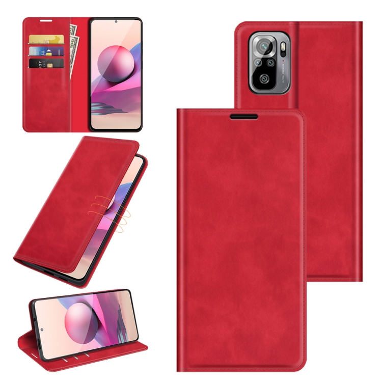 For Xiaomi Redmi Note 10 4G / Note 10S Retro-skin Business Magnetic Suction Leather Case with Holder & Card Slots & Wallet(Red)
For Xiaomi Redmi Note 10 4G / Note 10S Retro-skin Business Magnetic Suction Leather Case with Holder & Card Slots & Wallet(Red)