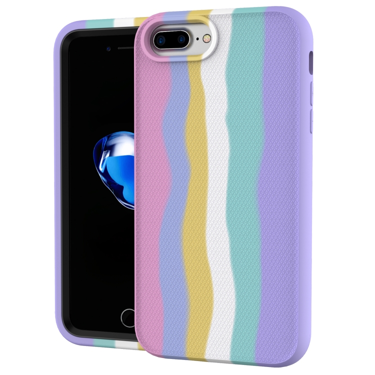 For iPhone SE 2020 / 8 / 7 Rainbow Silicone +PC Shockproof Skid-proof Dust-proof Case(Rainbow Pink)
For iPhone SE 2020 / 8 / 7 Rainbow Silicone +PC Shockproof Skid-proof Dust-proof Case(Rainbow Pink)