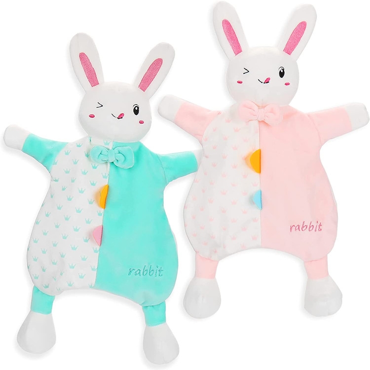 Bunny Rabbit Security Blanket Soft Green & Pink Baby Bunny Plush Stuffed Animal Security Blanket
Bunny Rabbit Security Blanket Soft Green & Pink Baby Bunny Plush Stuffed Animal Security Blanket