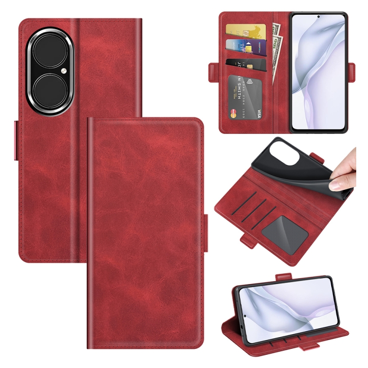 For Huawei P50 Dual-side Magnetic Buckle Horizontal Flip Leather Case with Holder & Card Slots & Wallet(Red)
For Huawei P50 Dual-side Magnetic Buckle Horizontal Flip Leather Case with Holder & Card Slots & Wallet(Red)