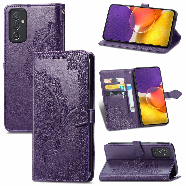 For Samsung Galaxy A82 5G Mandala Embossing Pattern Horizontal Flip Leather Case with Holder & Card Slots & Wallet & Lanyard(Purple)
For Samsung Galaxy A82 5G Mandala Embossing Pattern Horizontal Flip Leather Case with Holder & Card Slots & Wallet & Lanyard(Purple)