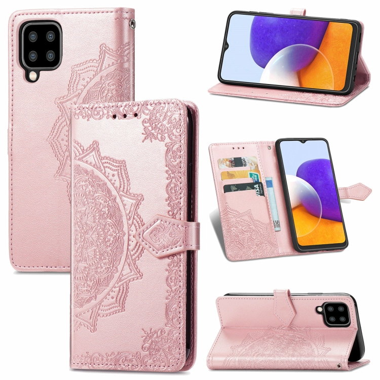For Samsung Galaxy A22 4G Mandala Embossing Pattern Horizontal Flip Leather Case with Holder & Card Slots & Wallet & Lanyard(Rose Gold)
For Samsung Galaxy A22 4G Mandala Embossing Pattern Horizontal Flip Leather Case with Holder & Card Slots & Wallet & Lanyard(Rose Gold)
