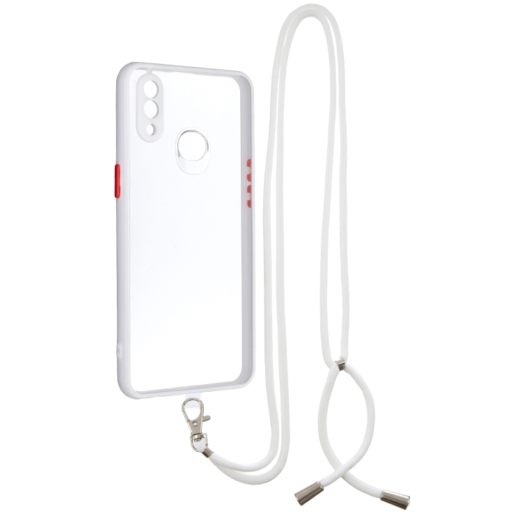 For Samsung Galaxy A10s Transparent PC+TPU Phone Case with Contrast Color Button & Neck Lanyard(Transparent)
For Samsung Galaxy A10s Transparent PC+TPU Phone Case with Contrast Color Button & Neck Lanyard(Transparent)