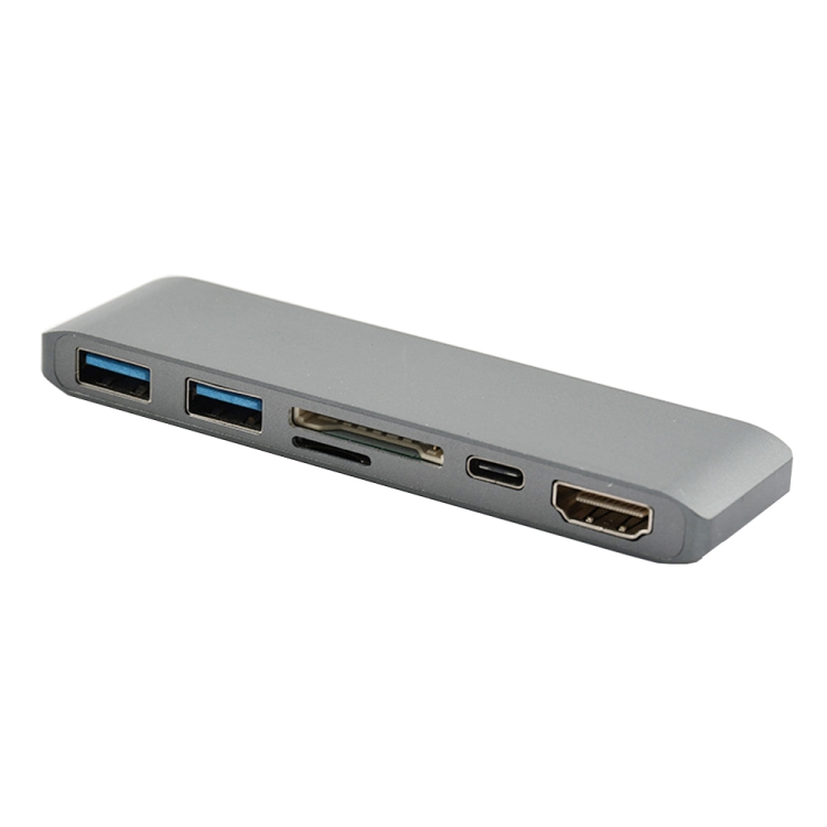WS-15 6 in 1 Type-C to HDMI + USB 3.0 x 2 + SD + TF + PD HUB Converter
WS-15 6 in 1 Type-C to HDMI + USB 3.0 x 2 + SD + TF + PD HUB Converter