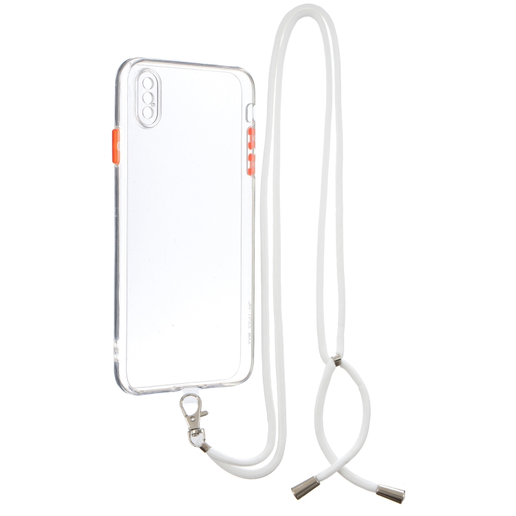 Transparent PC+TPU Phone Case with Contrast Color Button & Neck Lanyard For iPhone XS Max(Transparent)
Transparent PC+TPU Phone Case with Contrast Color Button & Neck Lanyard For iPhone XS Max(Transparent)