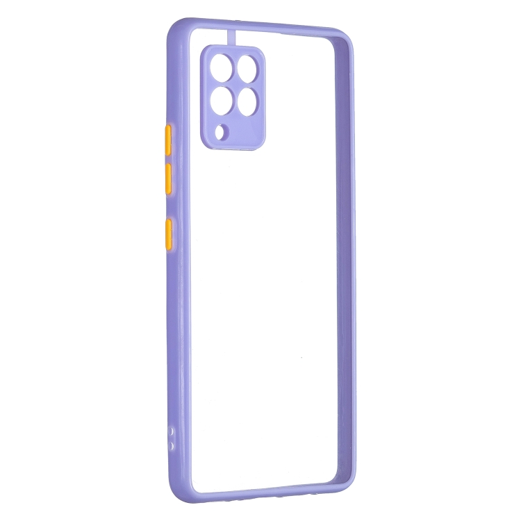 For Samsung Galaxy A42 5G Transparent PC+TPU Phone Case with Contrast Color Button(Purple)
For Samsung Galaxy A42 5G Transparent PC+TPU Phone Case with Contrast Color Button(Purple)