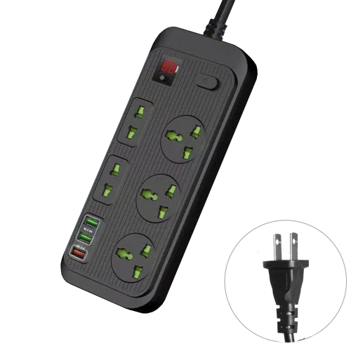T17 3000W High-power 24-hour Smart Timing Socket QC3.0 USB Fast Charging Power Strip Socket , Cable Length: 2m, US Plug(Black)
T17 3000W High-power 24-hour Smart Timing Socket QC3.0 USB Fast Charging Power Strip Socket , Cable Length: 2m, US Plug(Black)