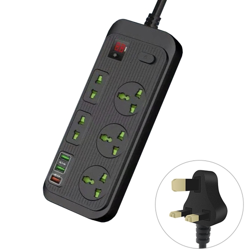 T17 3000W High-power 24-hour Smart Timing Socket QC3.0 USB Fast Charging Power Strip Socket , Cable Length: 2m, UK Plug(Black)
T17 3000W High-power 24-hour Smart Timing Socket QC3.0 USB Fast Charging Power Strip Socket , Cable Length: 2m, UK Plug(Black)