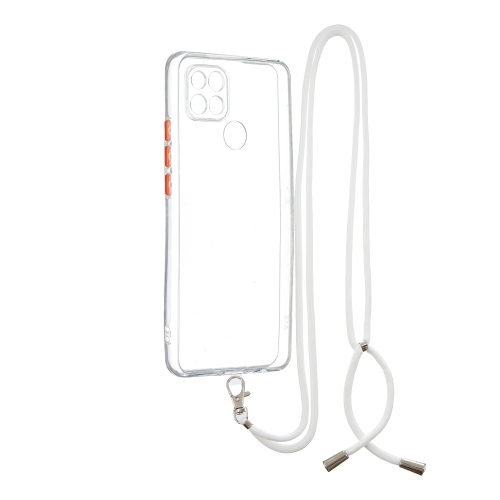 For OPPO A15 / A15S Transparent PC+TPU Phone Case with Contrast Color Button & Neck Lanyard(Transparent)
For OPPO A15 / A15S Transparent PC+TPU Phone Case with Contrast Color Button & Neck Lanyard(Transparent)